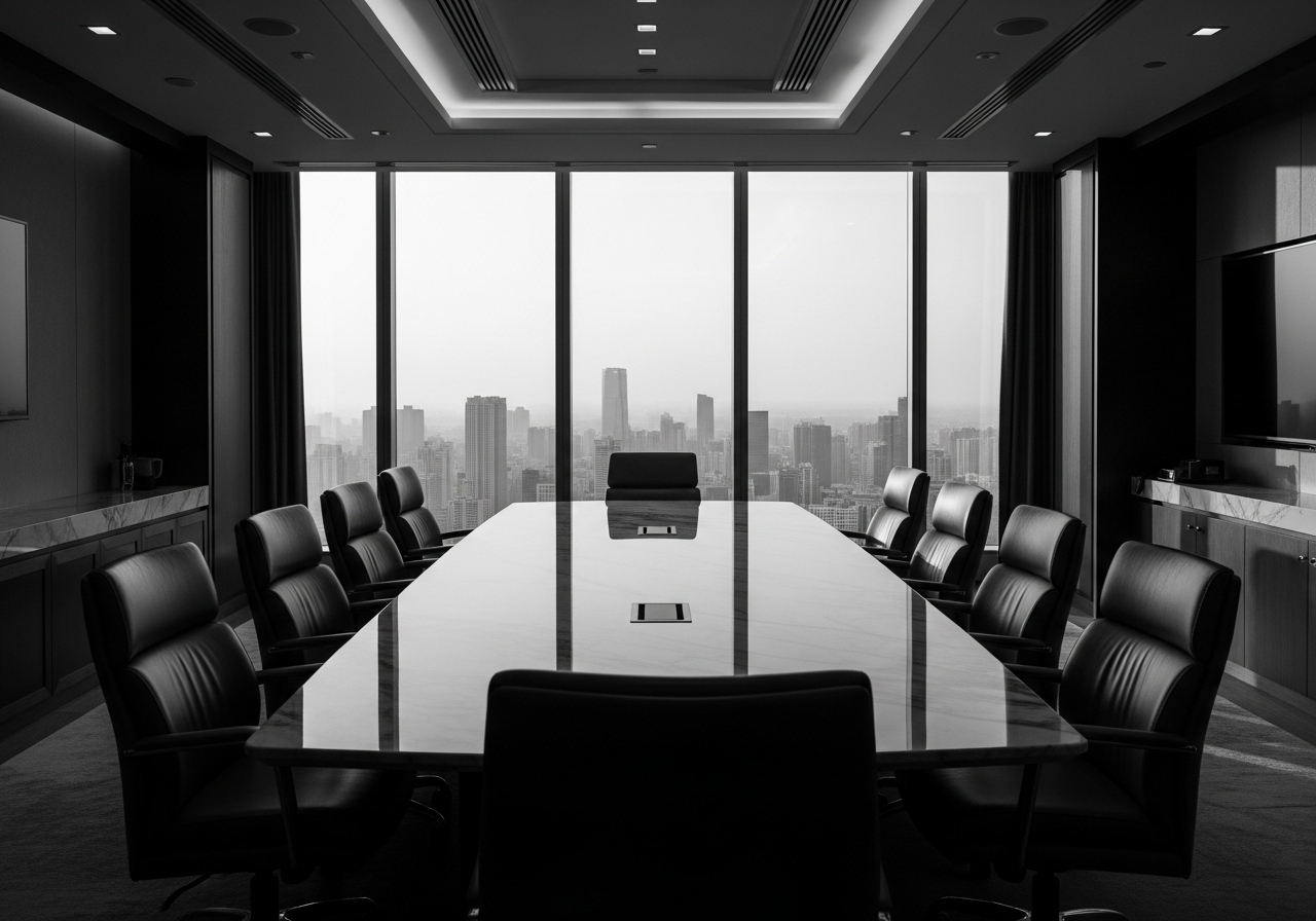 Executive boardroom — BDM advisory environment