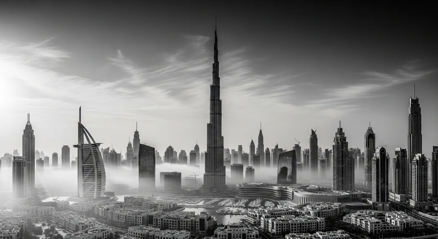 Dubai financial district skyline